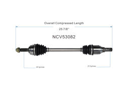 GSP - GSP NCV53082 Front Left CV Axle Assembly for Mitsubishi - Image 6
