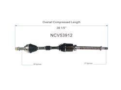GSP - GSP NCV53912 Front Right CV Axle Assembly for Nissan Coupe 2.5 FWD - Image 6