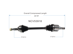 GSP - GSP NCV53918 Front Left CV Axle Assembly for 07-12 Nissan Sentra 2.0 - Image 6