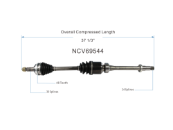 GSP - GSP NCV69544 Front Right CV Axle Assembly for Lexus/Toyota 3.0 - Image 6