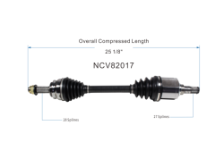 GSP - GSP NCV82017 Front Left CV Axle Assembly for Dodge/Jeep 2.0/2.4 4WD/FWD - Image 6