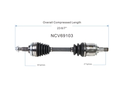 GSP - GSP NCV69103 Front Left CV Axle Assembly for Lexus - Image 6
