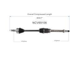 GSP - GSP NCV69106 CV Axle Assembly Front Right for Toyota RAV4 FWD 13-18 - Image 6