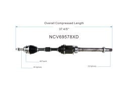 GSP - GSP NCV69578XD Front Right CV Axle Assembly for Toyota 2.4 FWD - Image 6