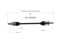 GSP - GSP NCV36589 97-01 Honda CR-V Right Rear CV Axle Assembly - Image 6