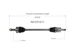 GSP - GSP NCV51011 Left Rear CV Axle Assembly for 07-13 Mitsubishi Outlander 2.4 3.0 - Image 6