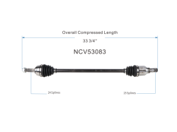 GSP - GSP NCV53083 Front Right CV Axle Assembly for Mitsubishi - Image 6