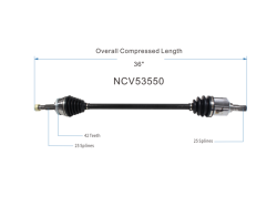 GSP - GSP NCV53550 Front Right CV Axle Assembly for Nissan 1.6 - Image 6