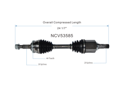GSP - GSP NCV53585 Front Left CV Axle Assembly 02-03 Nissan Maxima SE 3.5L - Image 6