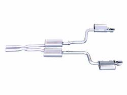 Gibson Performance Exhaust - Gibson Performance 617000 Split Rear Cat-Back Exhaust System Stainless - Image 1