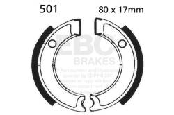 EBC Motorcycle Brakes - EBC Motorcycle Brakes 501 Plain Motorcycle Replacement Brake Shoes - Image 1