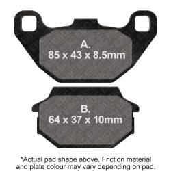 EBC Motorcycle Brakes - EBC Motorcycle Brakes SFA321 SFA Series Scooter Organic Pads - Image 1
