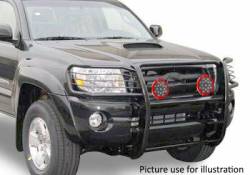 Black Horse Off Road - Black Horse 17TO23MA-PLR Black Grille Guard w/LED for 01-04 Toyota Tacoma - Image 2