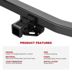APS - APS HT18CJA62 Class III 2" Trailer Receiver Hitch for 13-16 Pathfinder - Image 5