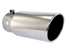 aFe Power - aFe 49-90002 4" Stainless Steel Exhaust Tip 4" Inlet x 5 "Outlet x 12" Length - Image 2
