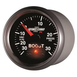 AutoMeter - AutoMeter 3677 Sport-Comp II Vacuum/Boost w/Peak & Warn 30' HG/30PSI 2-1/16" - Image 3