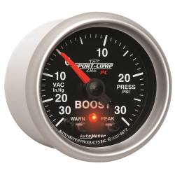 AutoMeter - AutoMeter 3677 Sport-Comp II Vacuum/Boost w/Peak & Warn 30' HG/30PSI 2-1/16" - Image 5