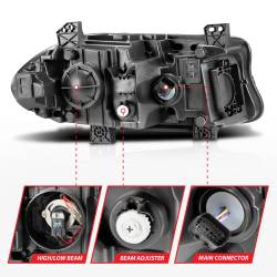 Anzo USA - Anzo USA 121559 Projector Headlight Set for 15-23 Charger - Image 5