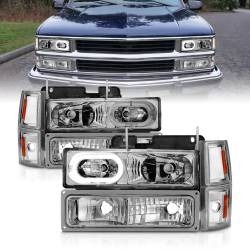 Anzo USA - Anzo USA 111508 Crystal Headlight Set w/Halo - Image 1