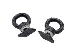Front Runner - Front Runner Outfitters RRAC221 T-Track Tie Down Anchor Rings Black Pair - Image 1