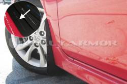 Rally Armor - Rally Armor MF17-UR-BLK/GRY Black Mud Flap Grey Logo - Image 2
