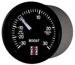 Stack - Stack ST3112 52mm Mechanical Boost Gauge -30inHg to +30 PSI Black - Image 3