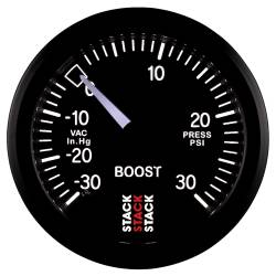 Stack - Stack ST3112 52mm Mechanical Boost Gauge -30inHg to +30 PSI Black - Image 4