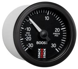 Stack - Stack ST3112 52mm Mechanical Boost Gauge -30inHg to +30 PSI Black - Image 5