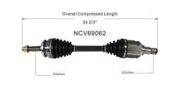 GSP - GSP NCV69062 Front Left CV Axle Assembly for 11-16 Scion TC - Image 6