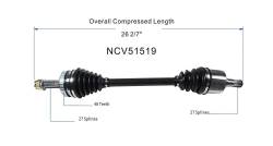 GSP - GSP NCV51519 Front Left CV Axle Assembly for 05-09 Hyundai Tucson 2.0 - Image 6