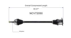 GSP - GSP NCV72050 04-06 Volkswagen Beetle 1.9 Front Right CV Axle Assembly - Image 6