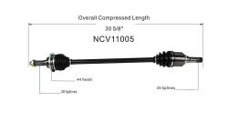 GSP - GSP NCV11005 3.0 AWD Left Rear CV Axle Assembly - Image 6