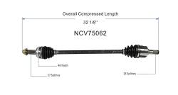 GSP - GSP NCV75062 Right Rear CV Axle Assembly for Hyundai & Kia - Image 6
