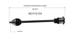 GSP - GSP NCV72104 Audi/Volkswagen 2.0 Front Right CV Axle Assembly - Image 6