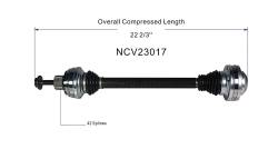 GSP - GSP NCV23017 Audi Right Rear CV Axle Assembly - Image 6