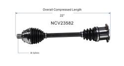 GSP - GSP NCV23582 Audi 6.0 Front Left CV Axle Assembly - Image 6