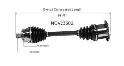 GSP - GSP NCV23602 Audi 2.7 4.2 Front Right CV Axle Assembly - Image 6