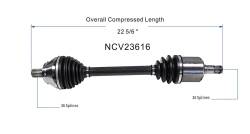 GSP - GSP NCV23616 03-06 Audi TT Front Left CV Axle Assembly - Image 6