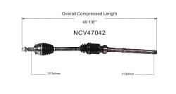 GSP - GSP NCV47042 14-16 Mazda CX-5 2.5 AWD/FWD Front Right CV Axle Assembly - Image 6