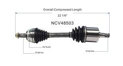 GSP - GSP NCV48503 Front Right CV Axle Assembly for 98-99 Mercedes E320 4Matic - Image 6