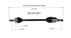 GSP - GSP NCV51007 04-11 Mitsubishi Endeavor AWD Left Rear CV Axle Assembly - Image 6
