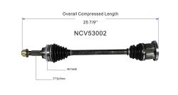 GSP - GSP NCV53002 Front Left CV Axle Assemblyfor 04-06 Infiniti G35 X - Image 6