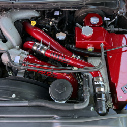 Wehrli Custom Fabrication - Wehrli WCF100311-RED Upper Coolant Pipe Kit for 17-24 6.7L Power Stroke Red - Image 2