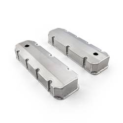 Speedmaster - Speedmaster PCE314.1105.01 Fab Valve Covers Satin Tall w/Hole for Chevy BBC - Image 2