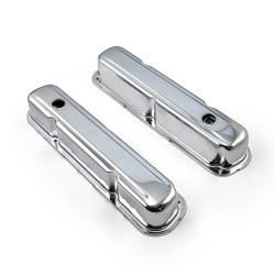 Speedmaster - Speedmaster PCE314.1046 Mopar 318 340 360 Chrome Steel Valve Cover - Image 2