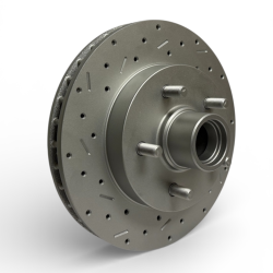 Leed Brakes - Leed Brakes RK6004X Rotor & Pad Kit w/MaxGrip Cross Drilled & Slotted Rotors - Image 2