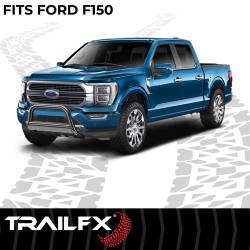 TrailFX - TrailFX B0028B Bull Bar 3" Black Steel Skid Plate Light Mount - Image 2