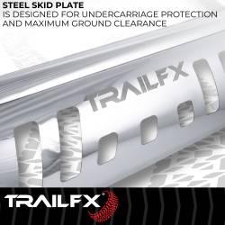 TrailFX - TrailFX B0033S Polished SS 3" Bull Bar w/Skid Plate & Light Mount - Image 2