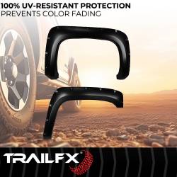 TrailFX - TrailFX TFC3003S Pocket Style Fender Flare Set Black Smooth Paintable Finish - Image 2