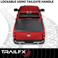 TrailFX - TrailFX TFX2002 Soft Tri-Fold Tonneau Cover Non Black Vinyl Aluminum - Image 2